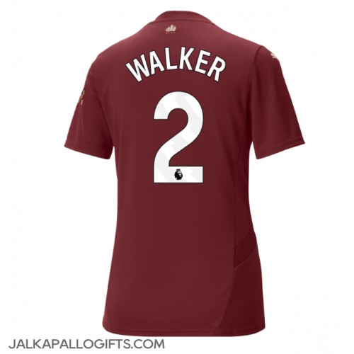 Manchester City Kyle Walker #2 Kolmaspaita Naiset 2024-25 Lyhythihainen